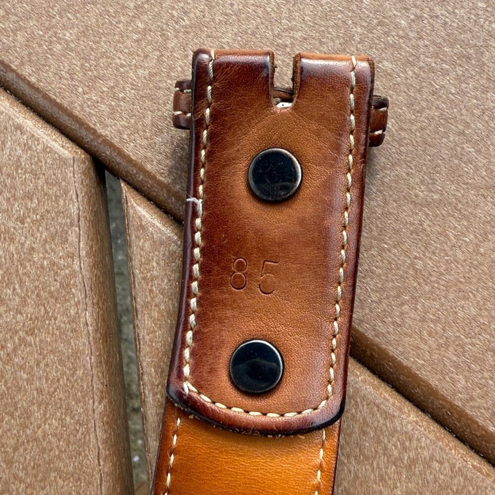 Losco Brown Leather Belt 34" - Picture 7 of 8